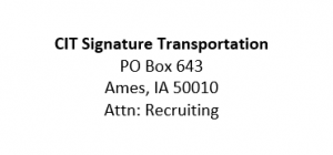 CIT signature tanspotation address