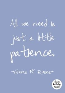 Tradução: Guns n' Roses - Patience